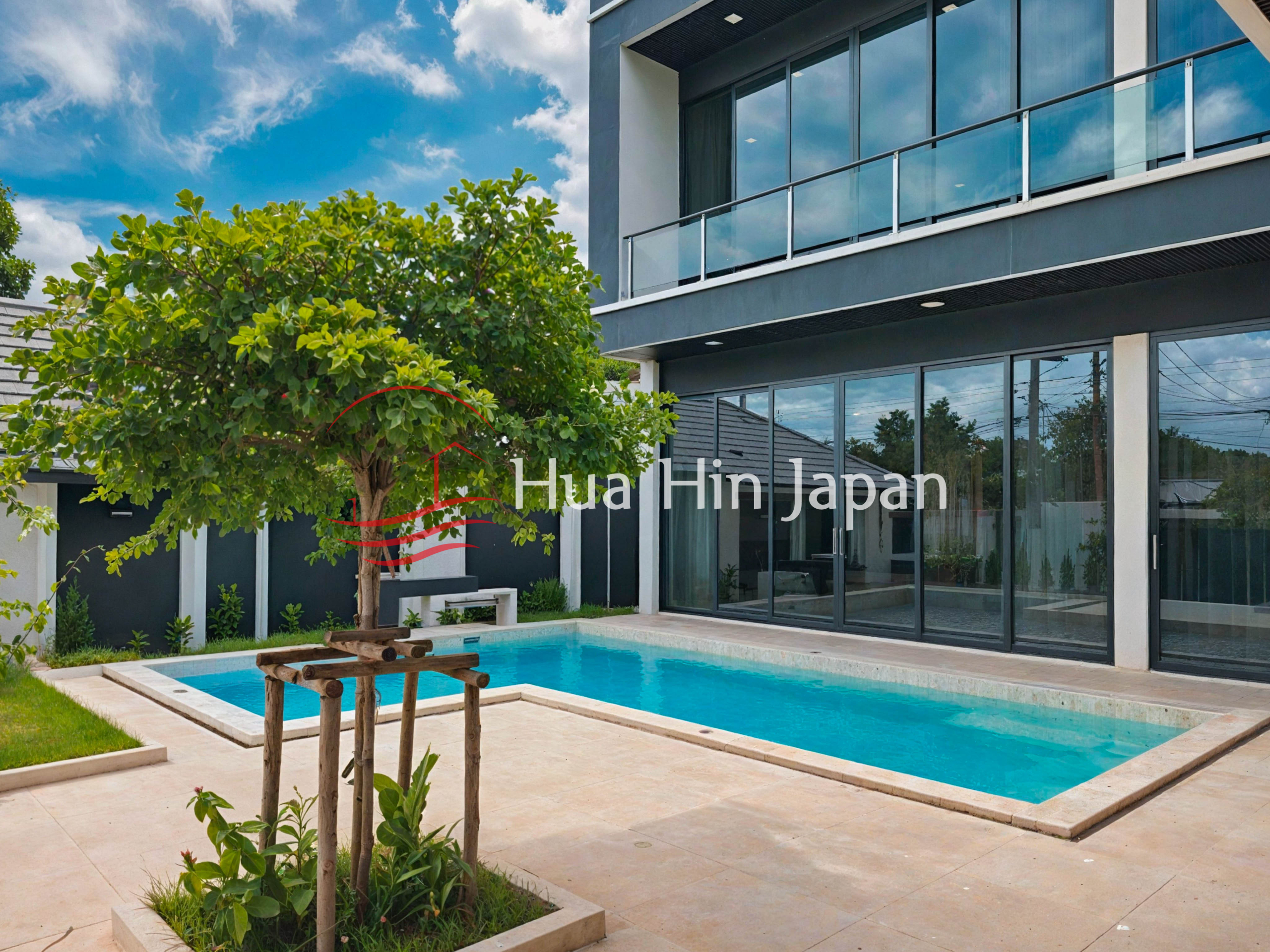 Brand New - Luxury 4 Bed Room Pool Villa swimming pool area